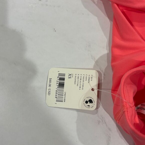 Free People Movement Never Better Square Neck Bra FP Sports Coral Pink XS NWT - Picture 7 of 9